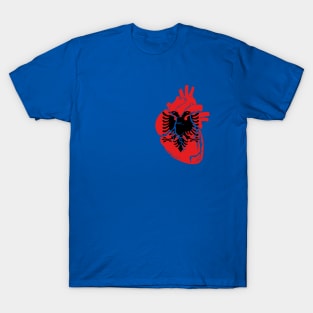 Albanian flag heart T-Shirt